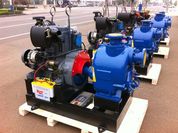 Trailer air cooled deutz diesel engine fire pump 80hp self priming water 300GPM