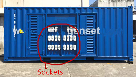 50Hz 1500rpm 460V 600kva ISO Container Electricity Station