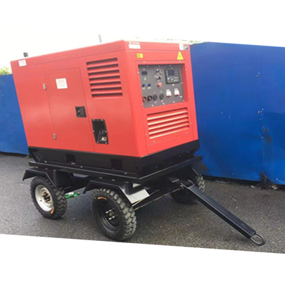 400Amp DC AVR Brushless Diesel Welder Generator Unit With Wheels Trailer