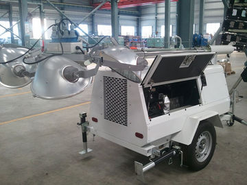 4kw to 15kw mobile trailer portable lighting tower generator