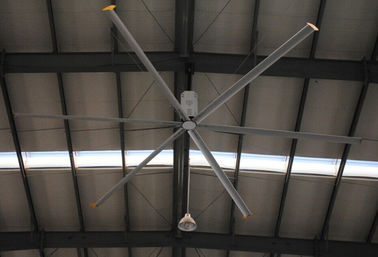 Aerodynamic 6 Blade Bigass Large Industrial Ceiling Fan , 20ft HVLS Electric Ceiling Fan