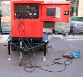 Wheels trailer 30m Leads Miller 30kw 500Amp Arc Stick Mig Welding Machine with diesel engine