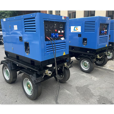 2 Post Welding 400A 350Amp diesel Engine MMA Arc Mig Welder Transportable Welding Generator Set