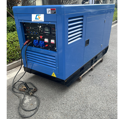 Silent 500A 400Amp Mig Tig DC Welder Diesel-powered Integrated Generator and Welding Machine