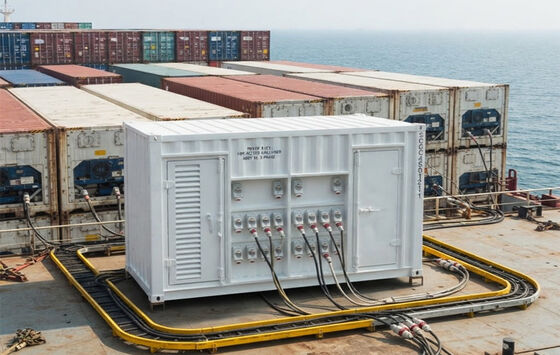 Heavy Duty Marine Deck Power Pack 460V Reefer Plug Sockets diesel Generator Thermo king Genset for Reefer Container cold chain logistics