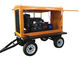 trailer mounted 20hp diesel engine water pump set for agricultural irrigation 100m3 / h