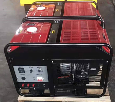 Double Cylinders 12kw 15kva Portable Gasoline Generators Air Cooled 380V