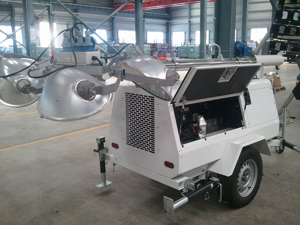 Portable Diesel Light Tower Generator , Lighting Tower Generator With ...
